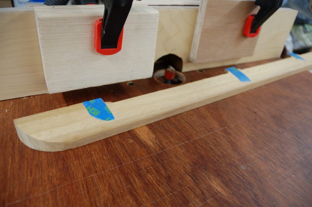 Lid holder on homemamde router table.