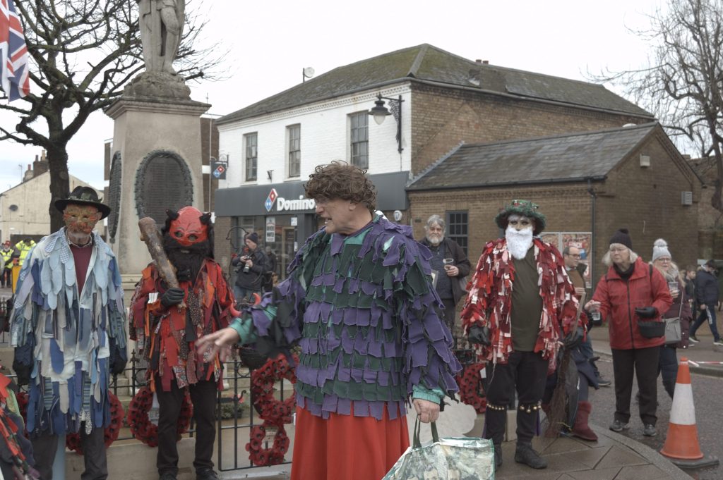 A mummer troop telling the story of St George
